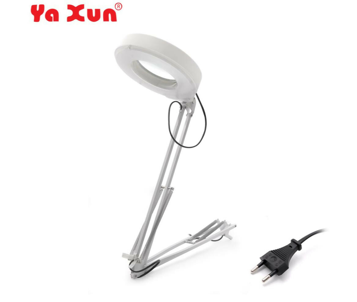 Magnifier | Mounting Clamp Neon Lamp | x5 Zoom