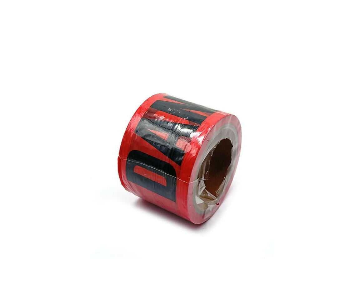 WARNING RIBBON | DANGER| RED + BLACK | 100M