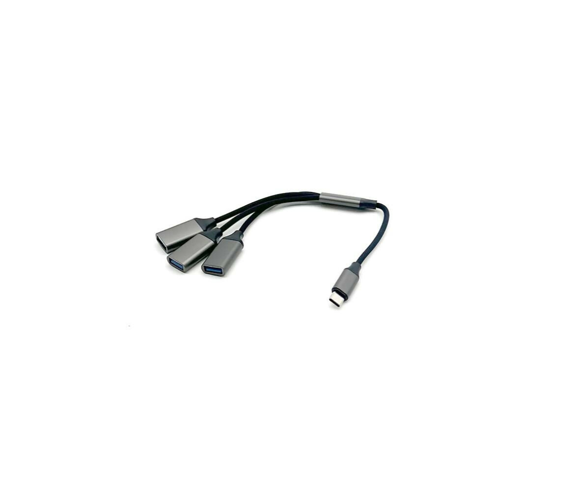 USB Converter | USB-C - 3x USB 3.0 | 0.10M