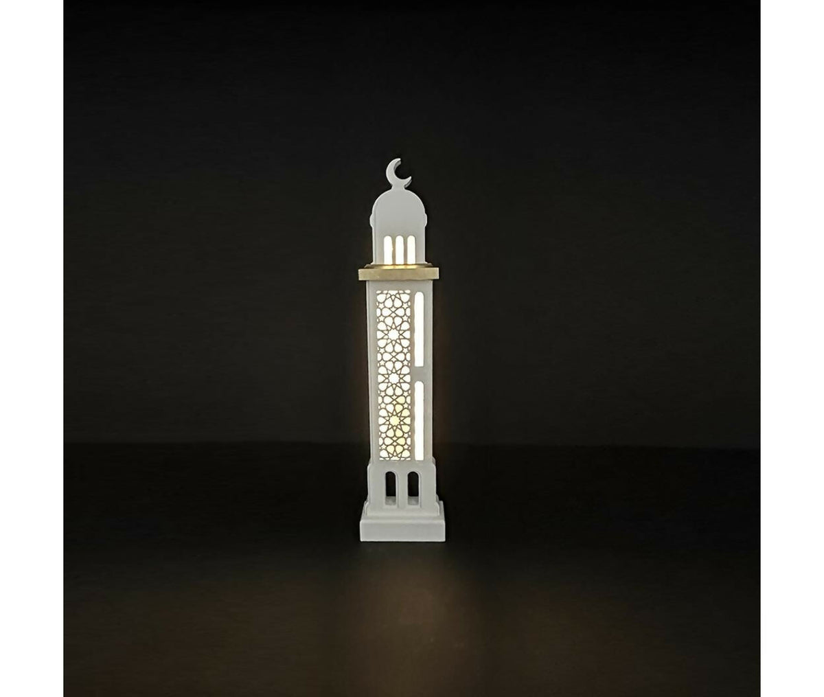 Lantern Fanous Light | Wood | 40cm | White