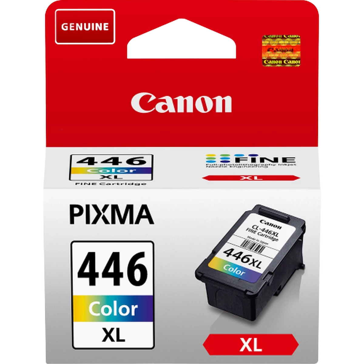 Canon (CL-446XL) Genuine Color Ink Cartridge for PIXMA iP2840, MG2440 - 13ml