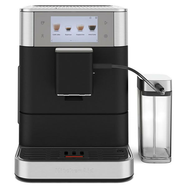 KitchenAid Fully Automatic Espresso Machine KF8 with Milk Container - Cast Iron Black