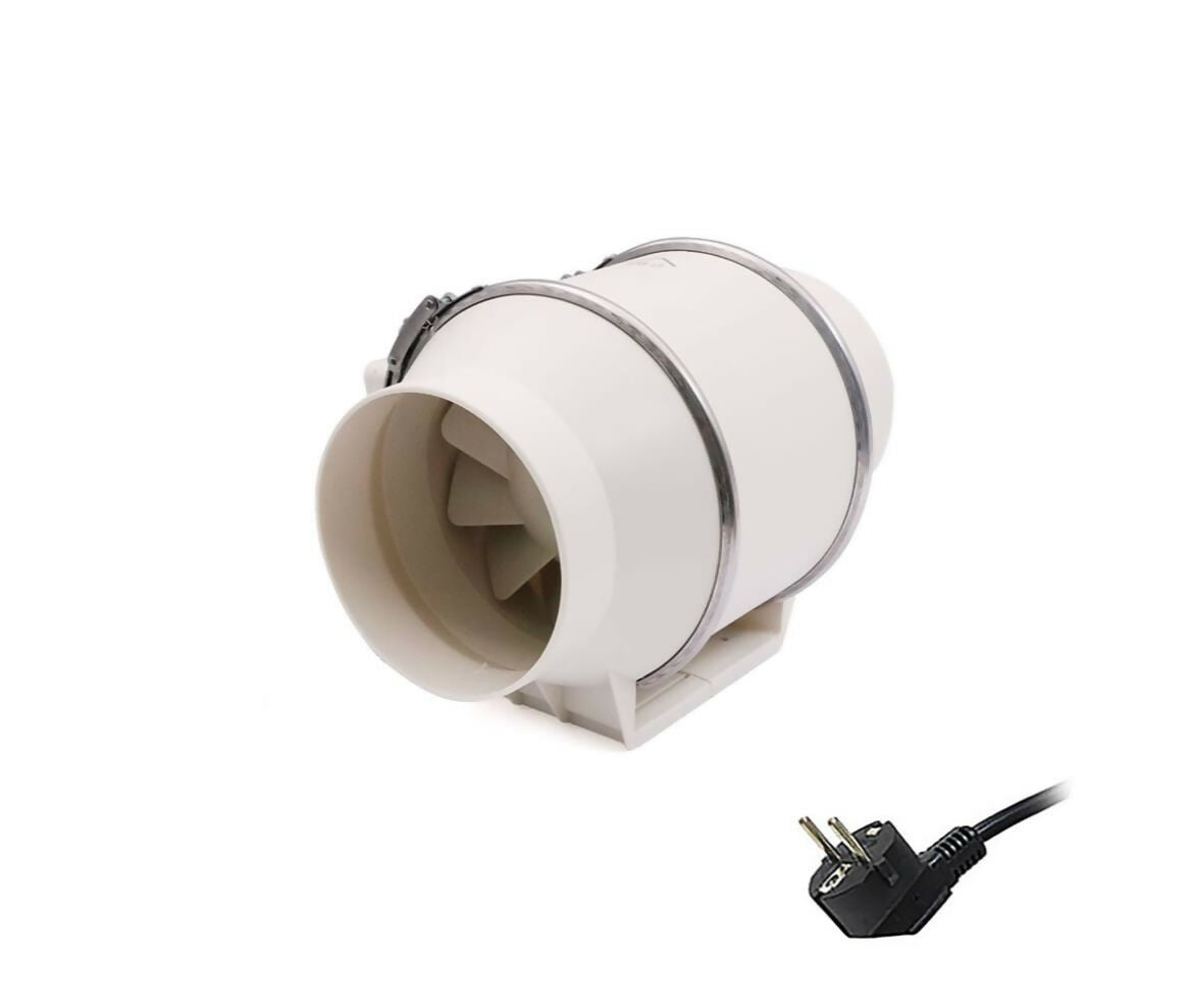 Oblique Flow Pressurized Pipe Fan | 1x Speed | 5 Inch | 45W
